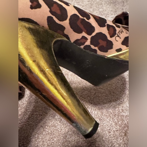 Coach Daisy Leopard Print Peep-Toe Heels✨VTG - Picture 7 of 16